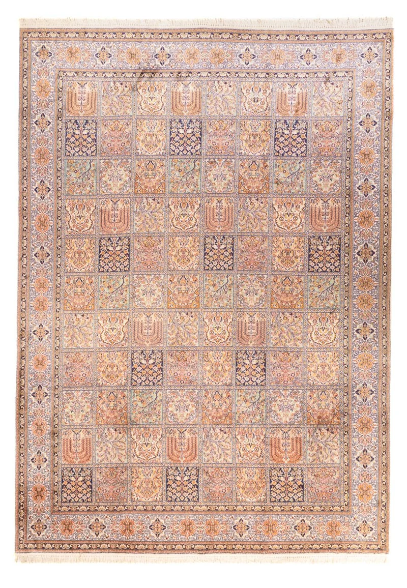 Kaschmir Seide Teppich 247x337cm - Orientteppich - hellrot