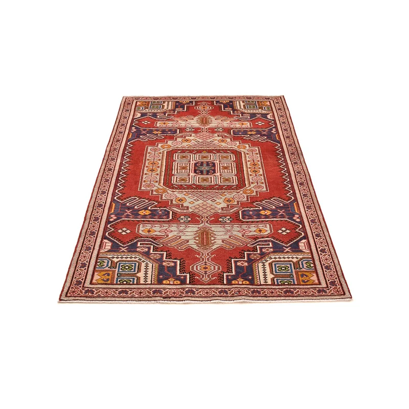 Maschad Teppich 132x200cm - Perserteppich - hellrot
