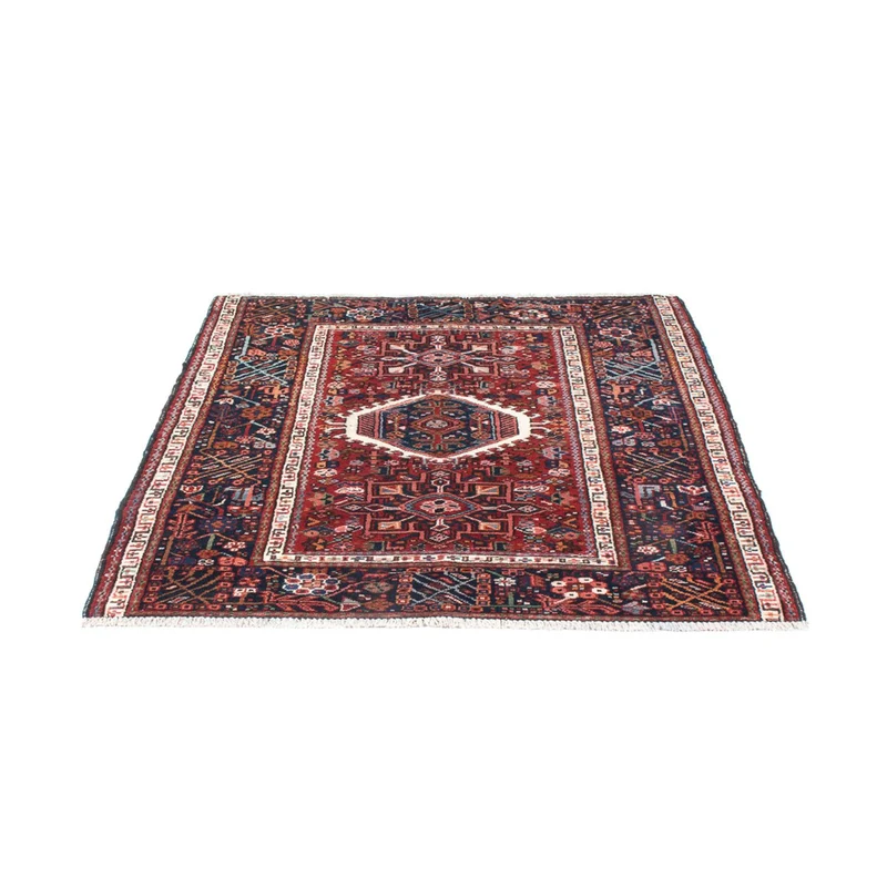 Hamadan Teppich 108x130cm - Perserteppich - hellrot