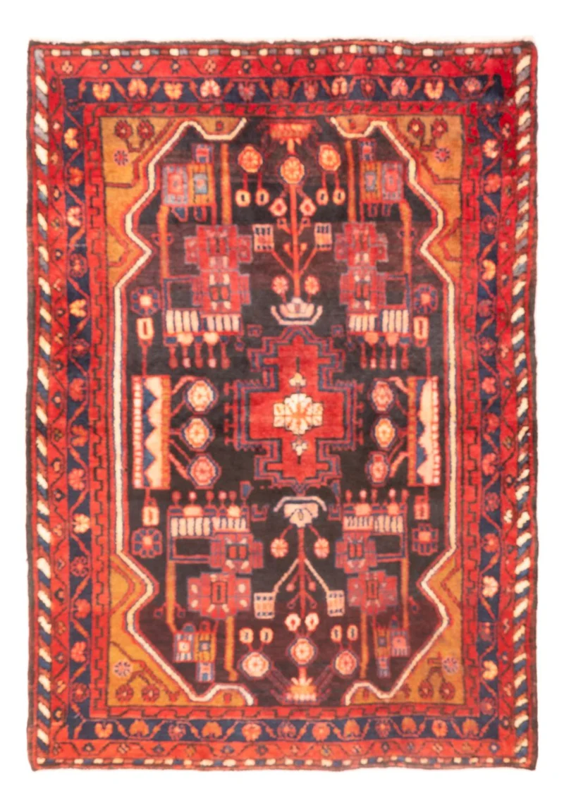 Nahavand Teppich 114x167cm - Perserteppich - mehrfarbig