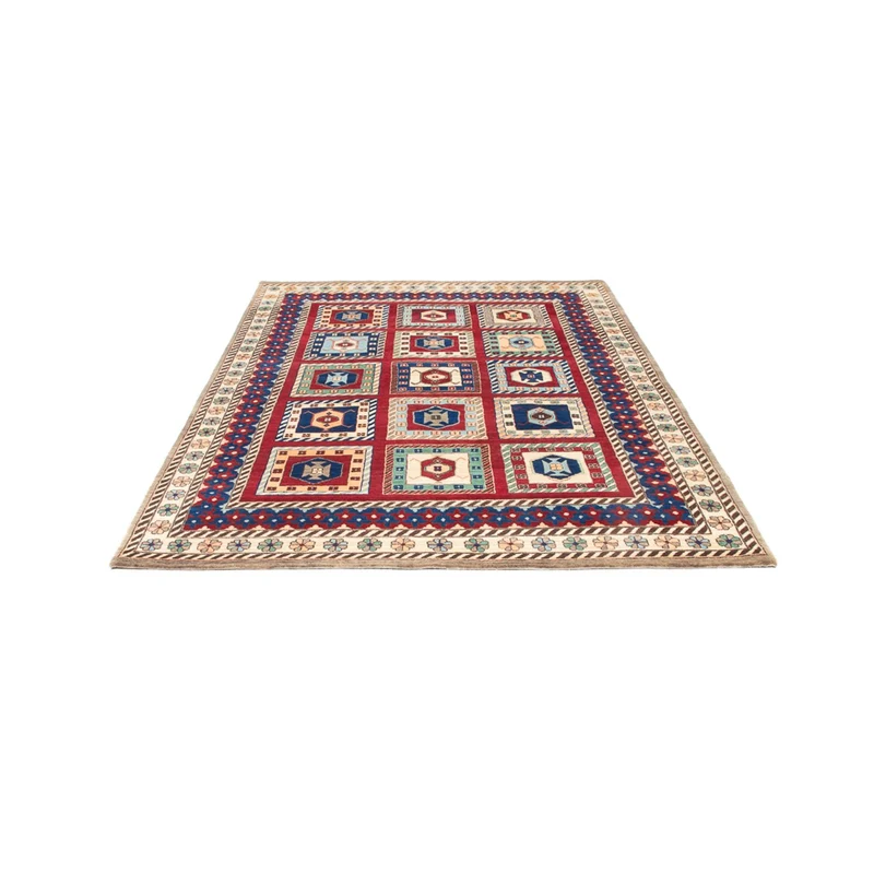 Indo Loribaft Teppich 168x241cm - Wollteppich - mehrfarbig