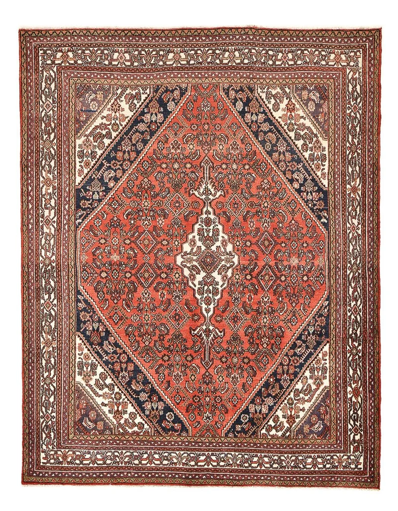 Ardebil Teppich 232x307cm - Perserteppich - hellrot