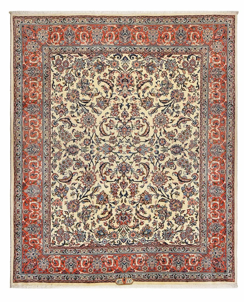 Sarough Teppich 226x270cm - Perserteppich - sand