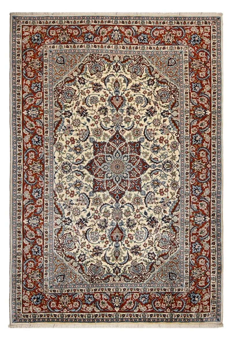 Isfahan Teppich 206x304cm - Perserteppich - sand