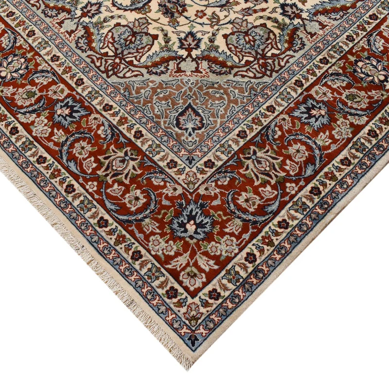 Isfahan Teppich 206x304cm - Perserteppich - sand