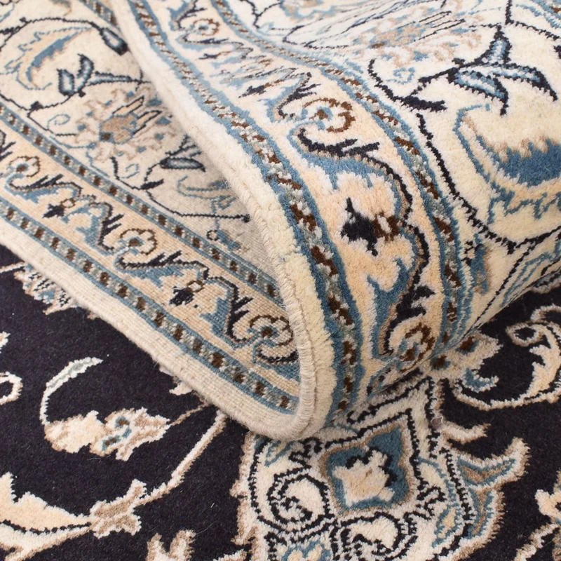 Nain - 12La Teppich 165x240cm - Perserteppich - dunkelblau