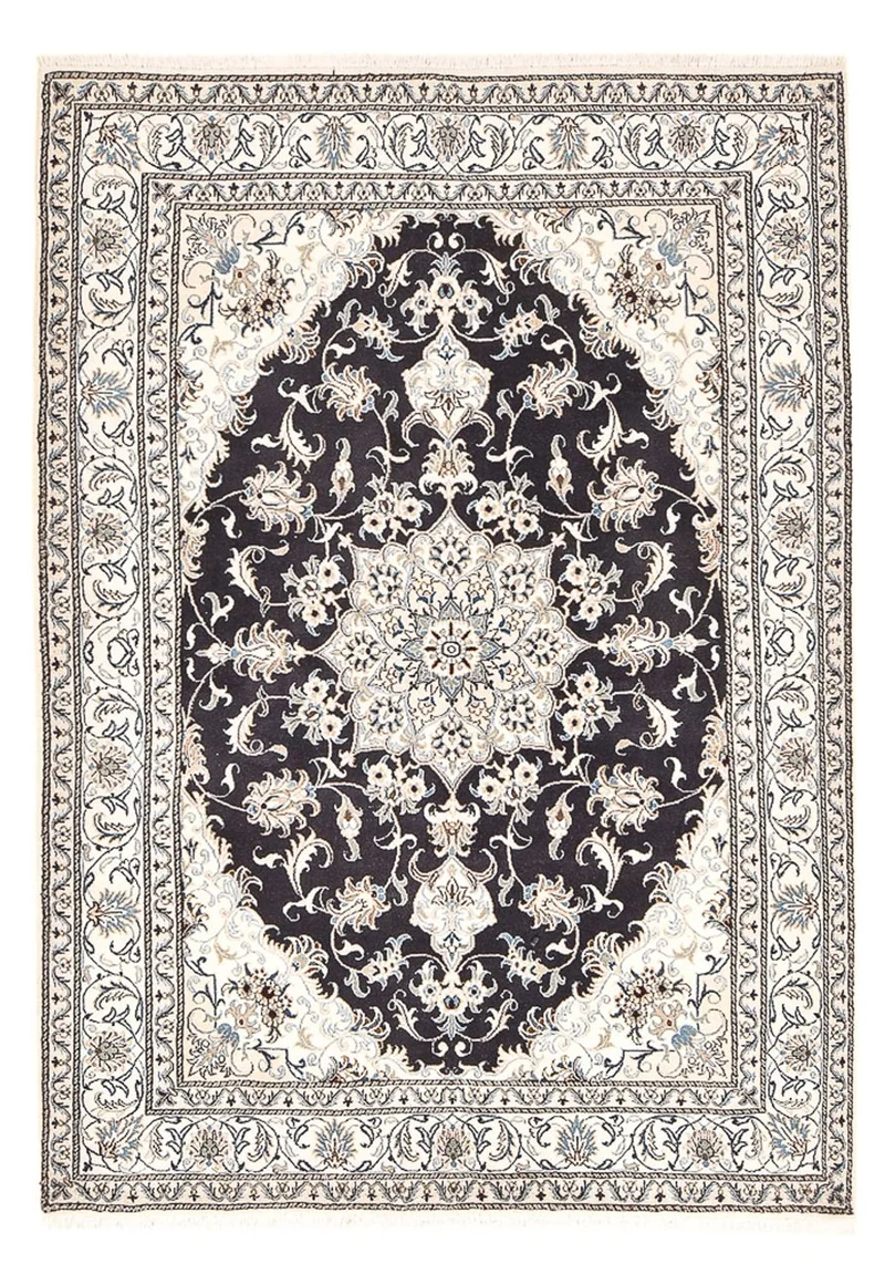 Nain - 12La Teppich 161x238cm - Perserteppich - dunkelblau