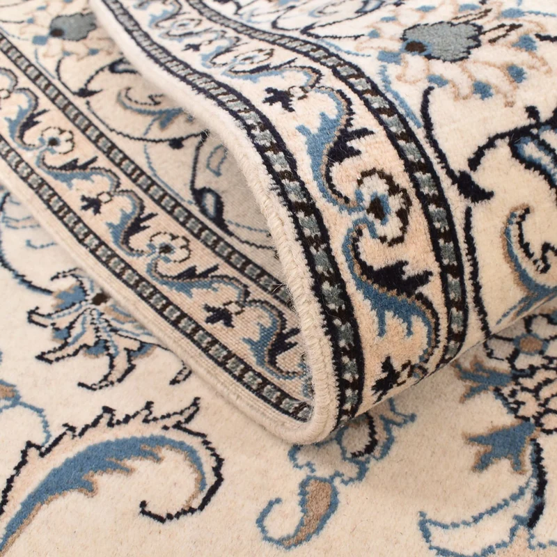 Nain - 12La Teppich 168x240cm - Perserteppich - hellbeige