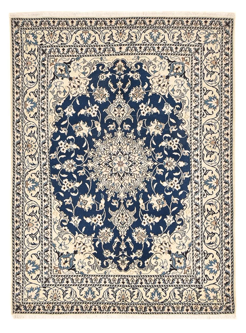 Nain - 12La Teppich 149x208cm - Perserteppich - dunkelblau