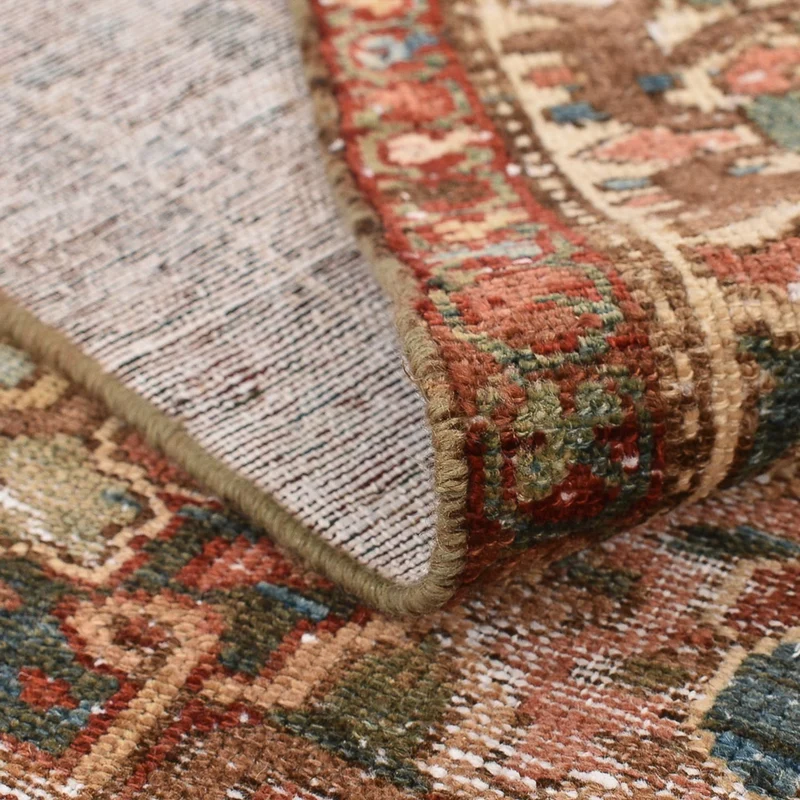 Vintage Teppich 150x202cm - dunkelbeige