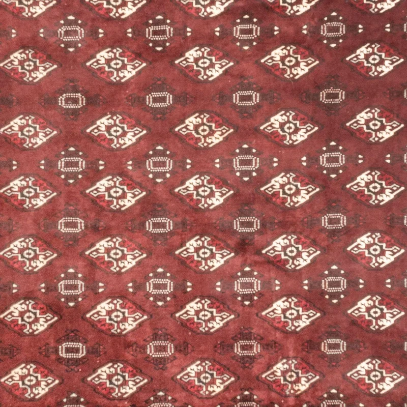 Turkaman Teppich 260x380cm - Orientteppich - dunkelrot