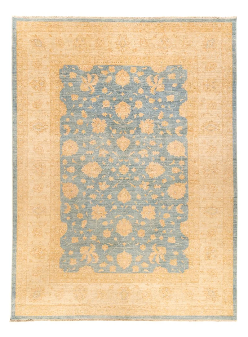 Ziegler Teppich 255x342cm - Orientteppich - hellblau