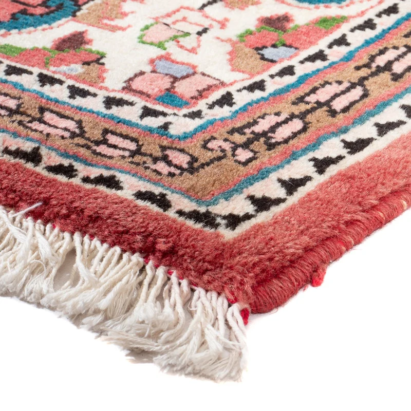 Hamadan Teppich 76x129cm - Perserteppich - hellrot