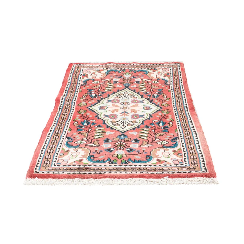 Hamadan Teppich 76x129cm - Perserteppich - hellrot