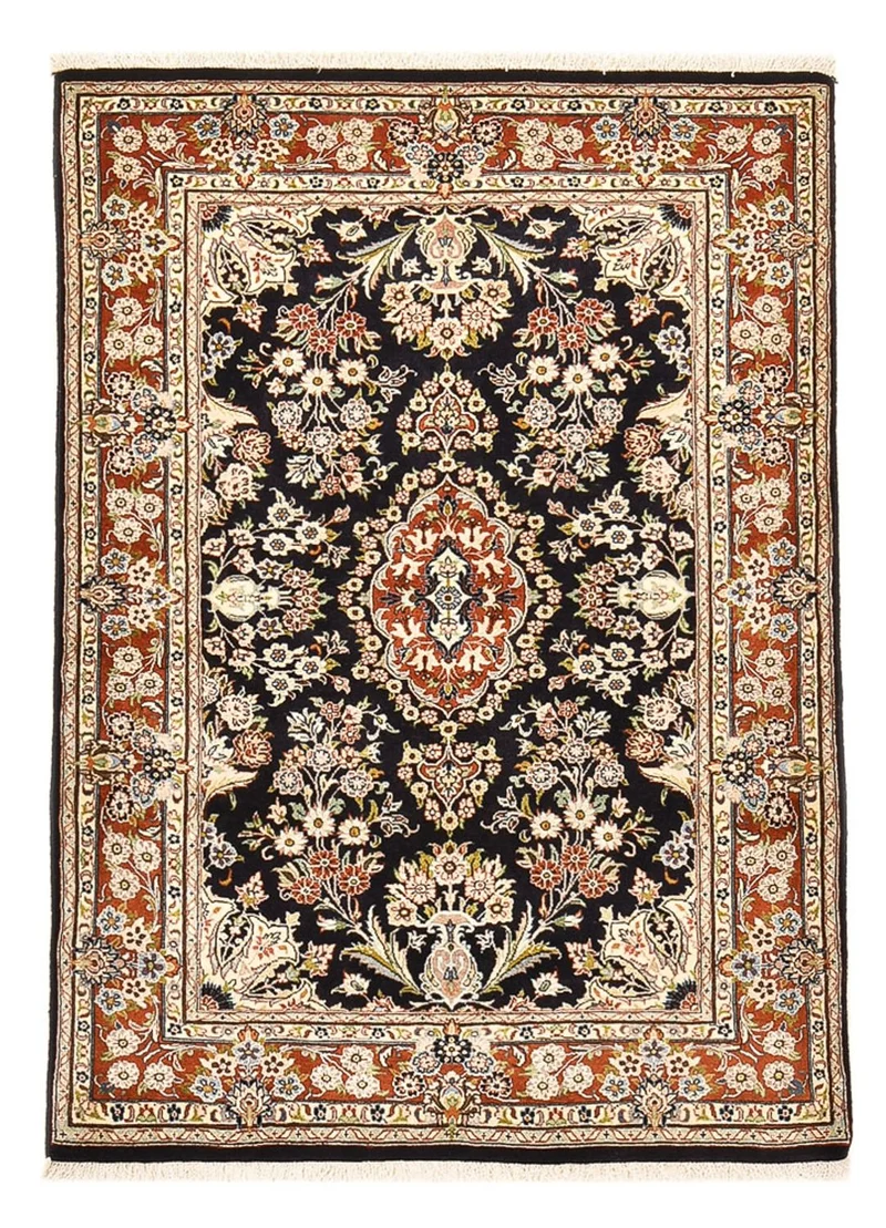Nain Teppich 90x135cm - Perserteppich - dunkelblau
