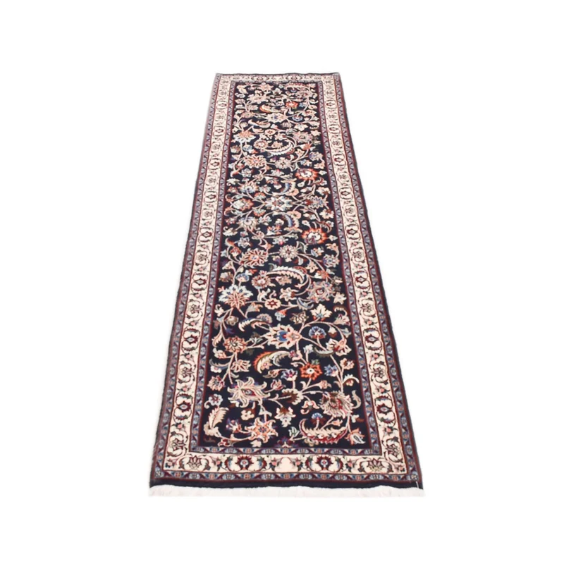 Maschad Teppich 78x315cm - Perserteppich - dunkelblau