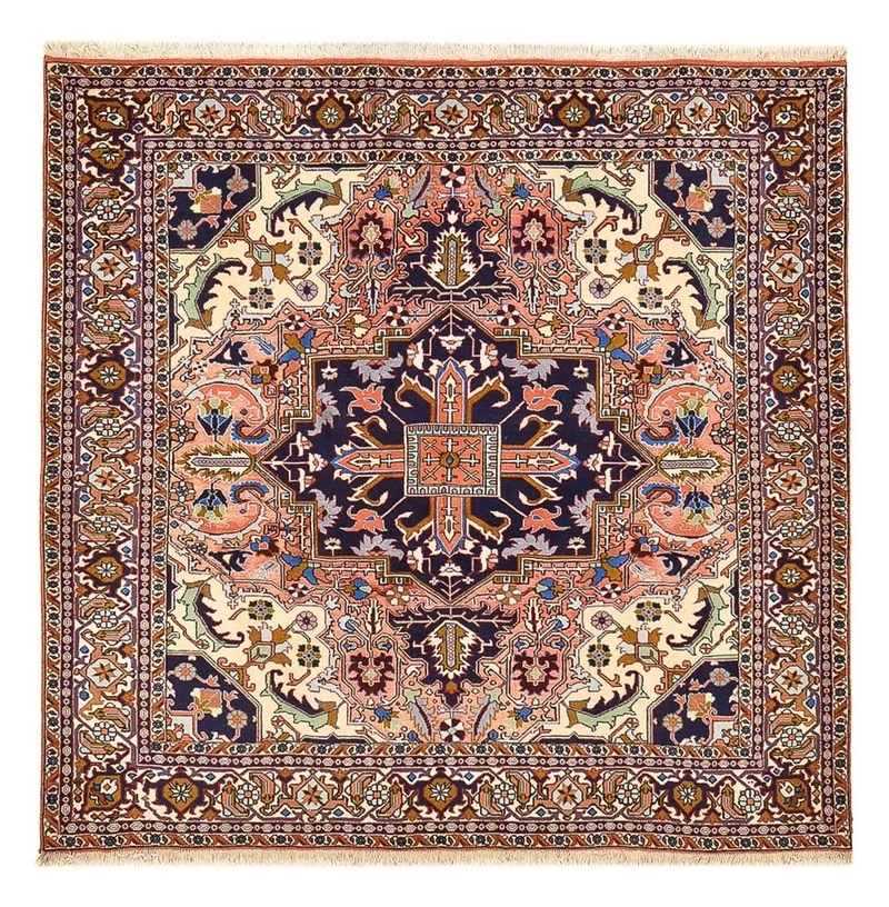 Abadeh Teppich 194x200cm - Perserteppich - hellrot