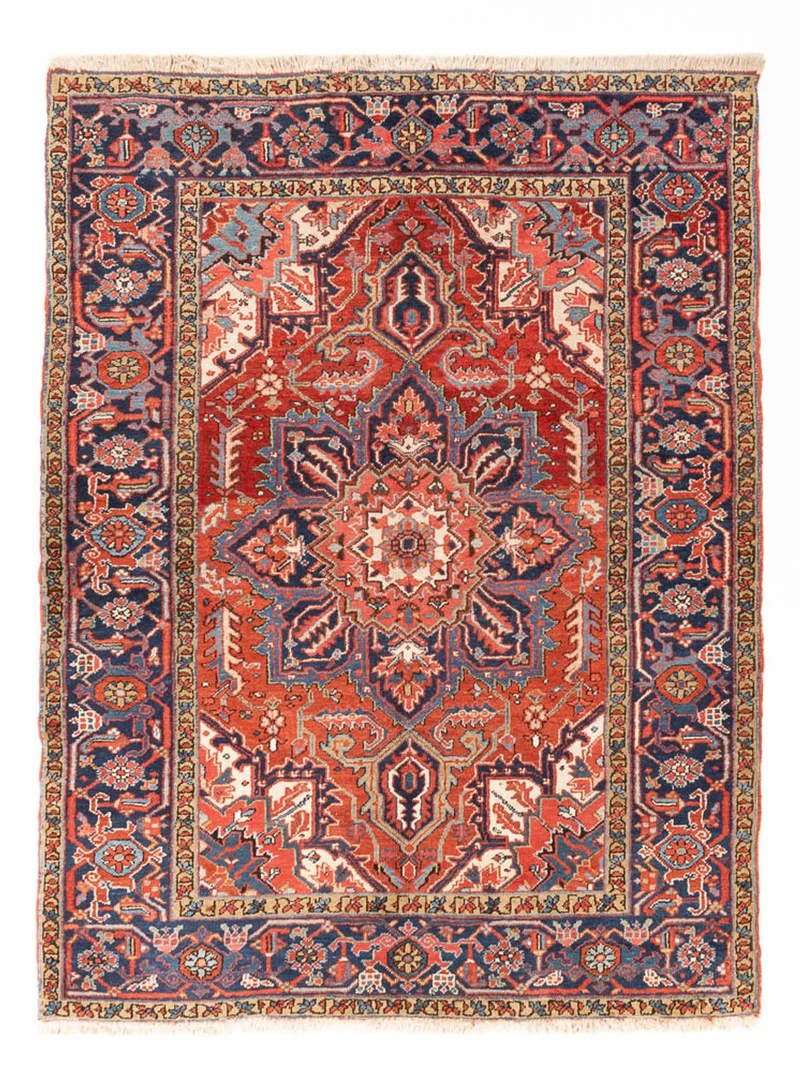 Perserteppich - Nomadic - 140 x 185 cm - rot