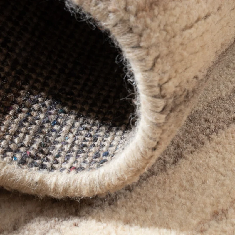 Gabbeh Teppich Softy 110x160cm - Wollteppich - beige