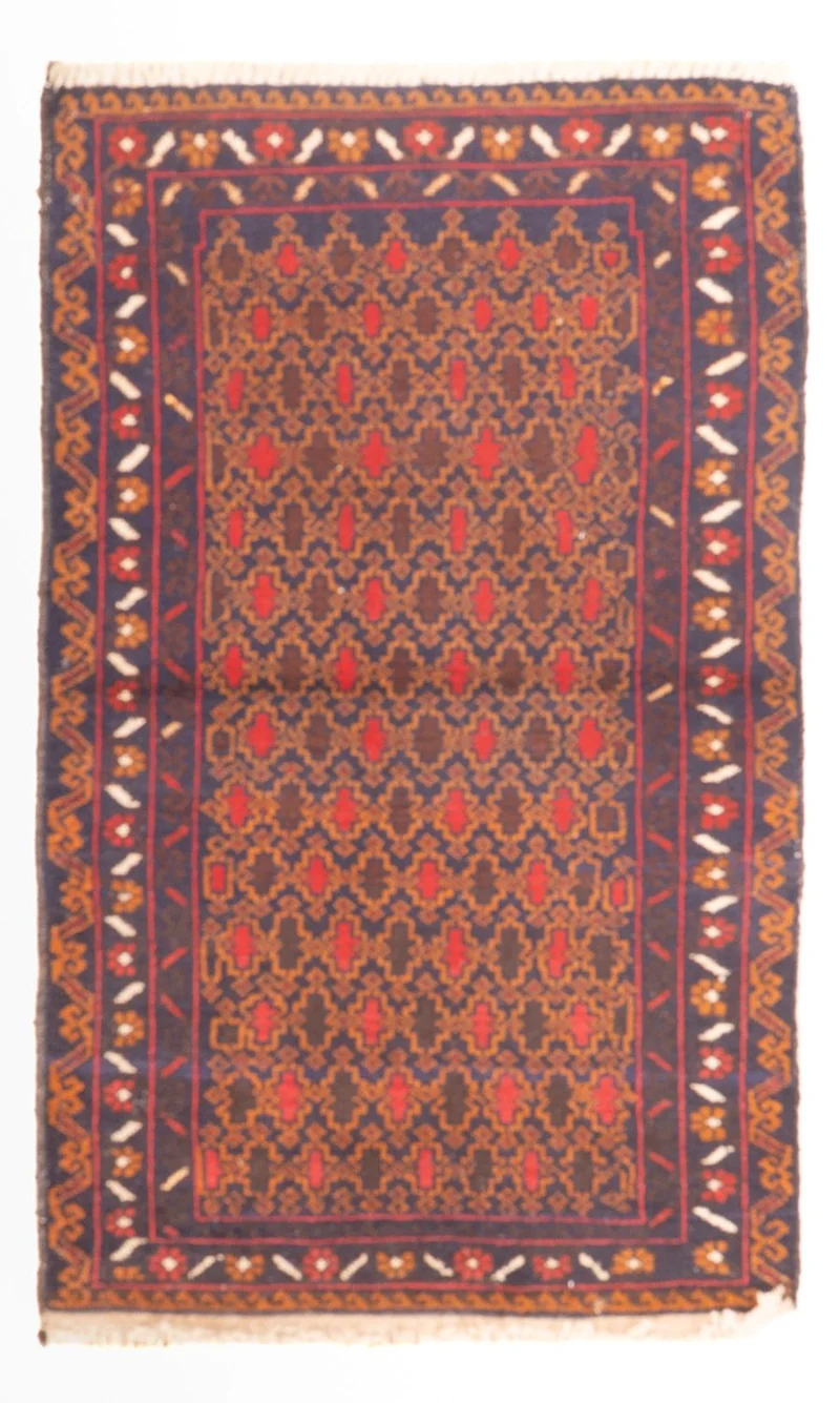 Belutsch Teppich 71x131cm - Orientteppich - mehrfarbig