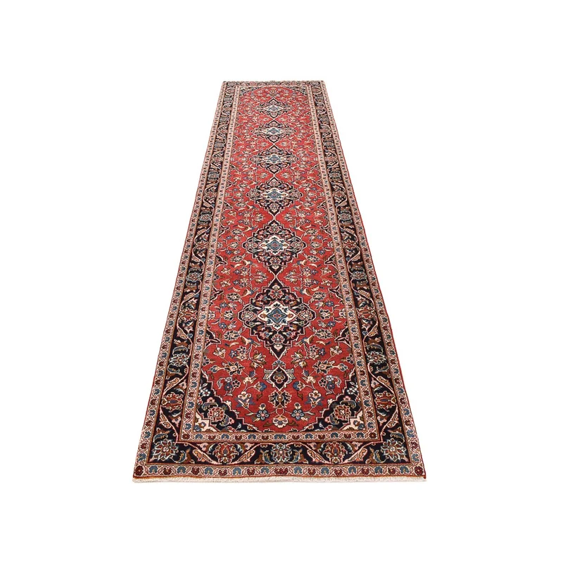 Läufer Perser - Keshan - 95 x 397 cm - hellrot
