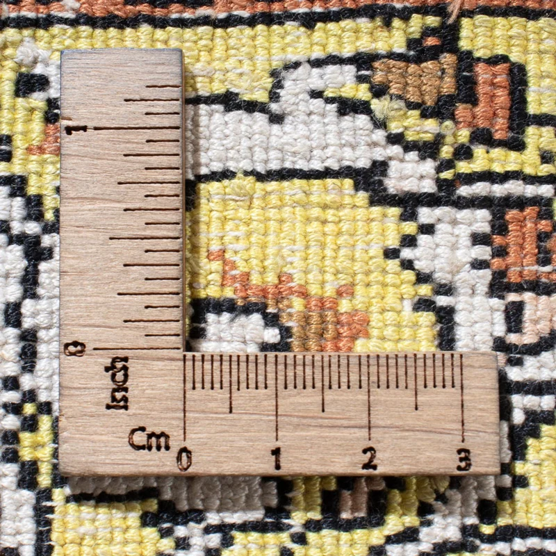Kaschmir Seide Teppich 93x158cm - Orientteppich - beige