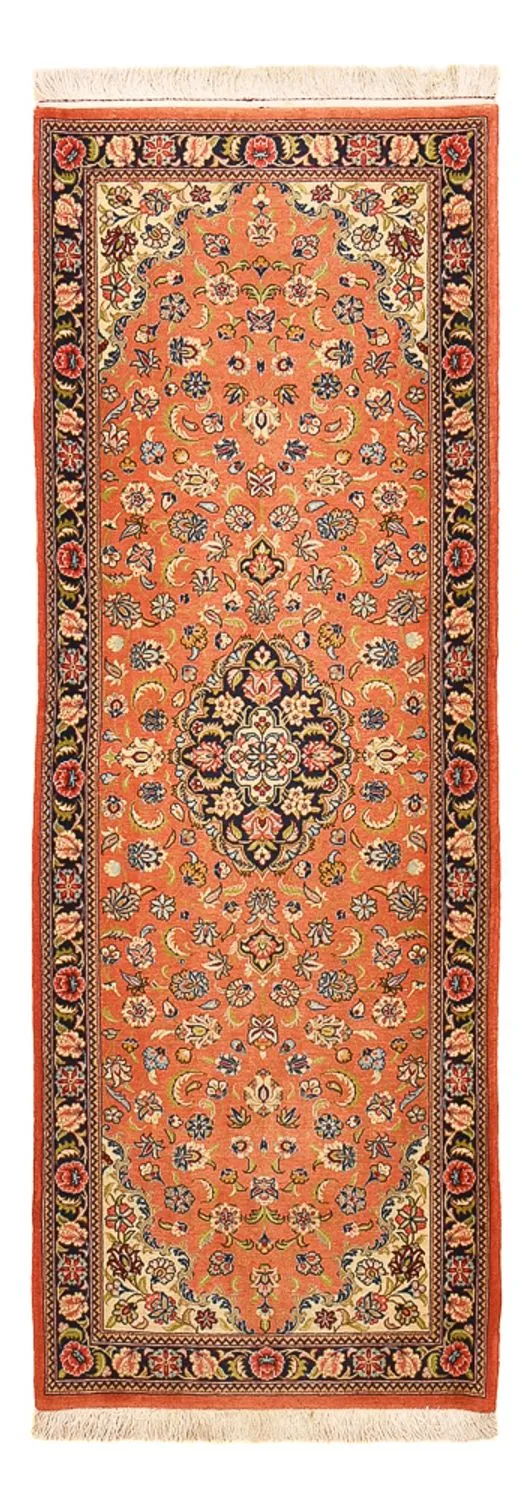 Ghom Teppich 71x195cm - Perserteppich - orange