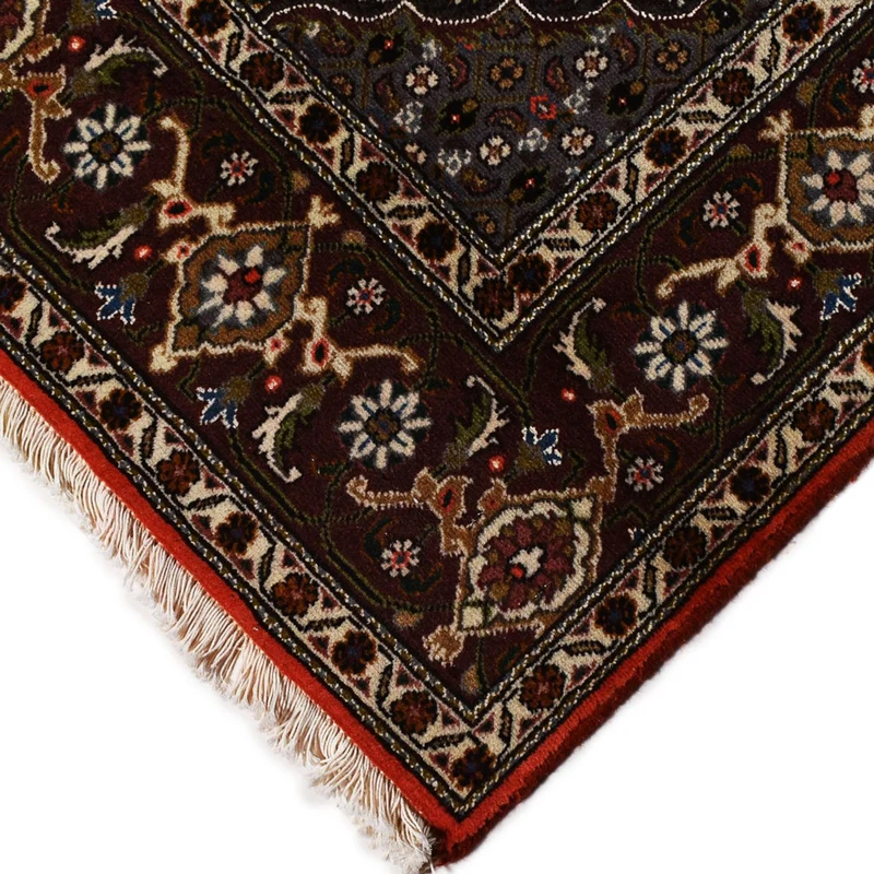 Täbriz - 40 Raj Teppich 150x210cm - Perserteppich - rot