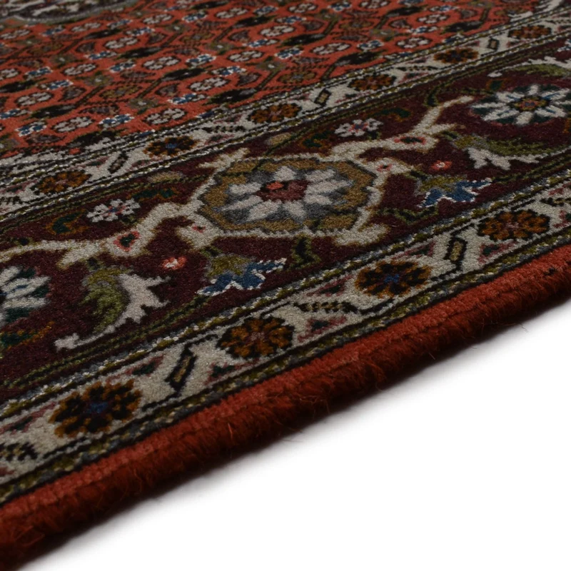 Täbriz - 40 Raj Teppich 150x210cm - Perserteppich - rot