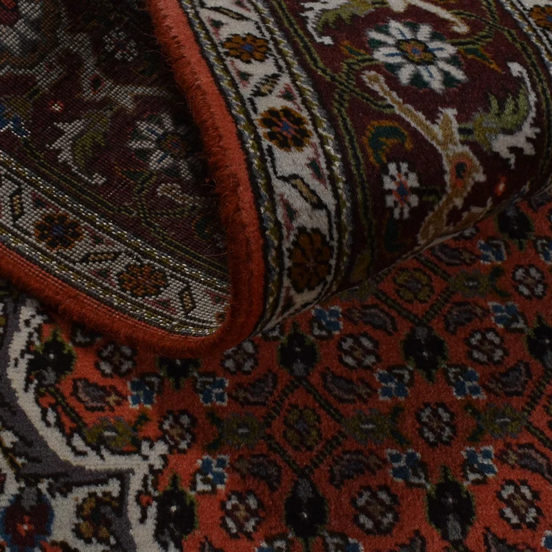 Täbriz - 40 Raj Teppich 150x210cm - Perserteppich - rot