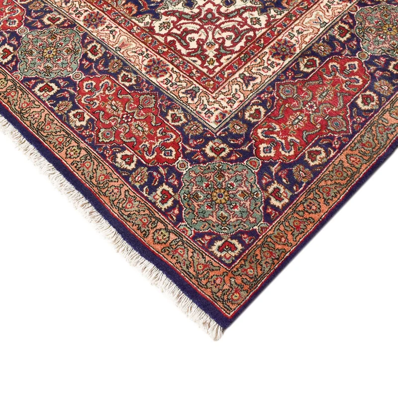 Täbriz - 40 Raj Teppich 297x387cm - Perserteppich - dunkelblau