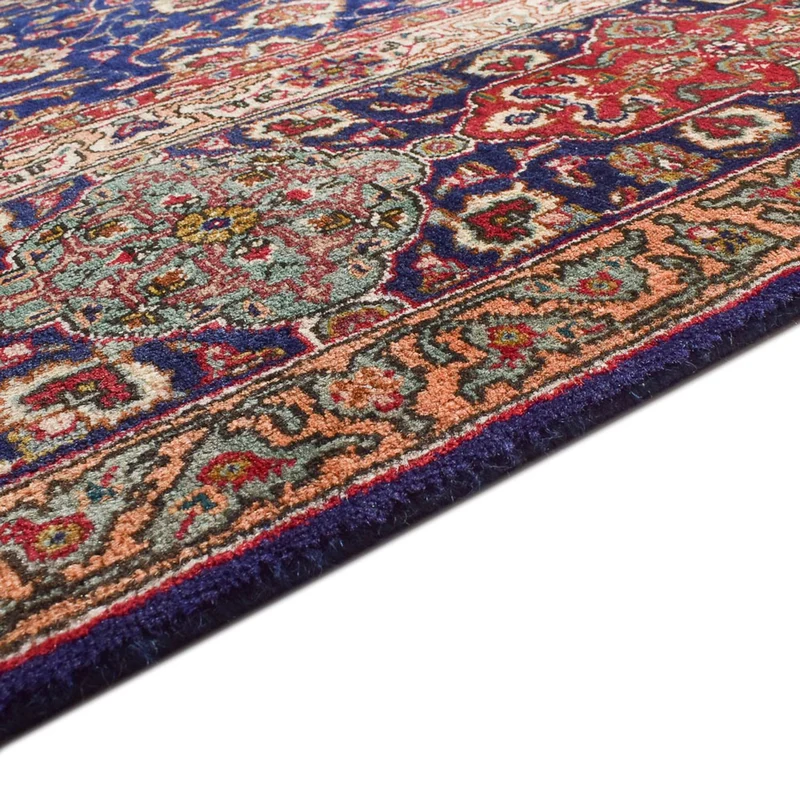 Täbriz - 40 Raj Teppich 297x387cm - Perserteppich - dunkelblau