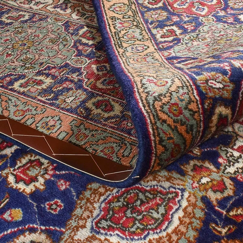 Täbriz - 40 Raj Teppich 297x387cm - Perserteppich - dunkelblau