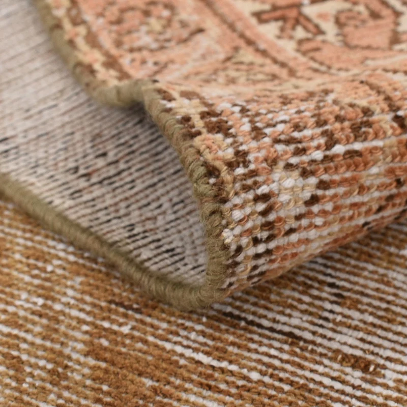 Vintage Teppich 136x350cm - dunkelbeige