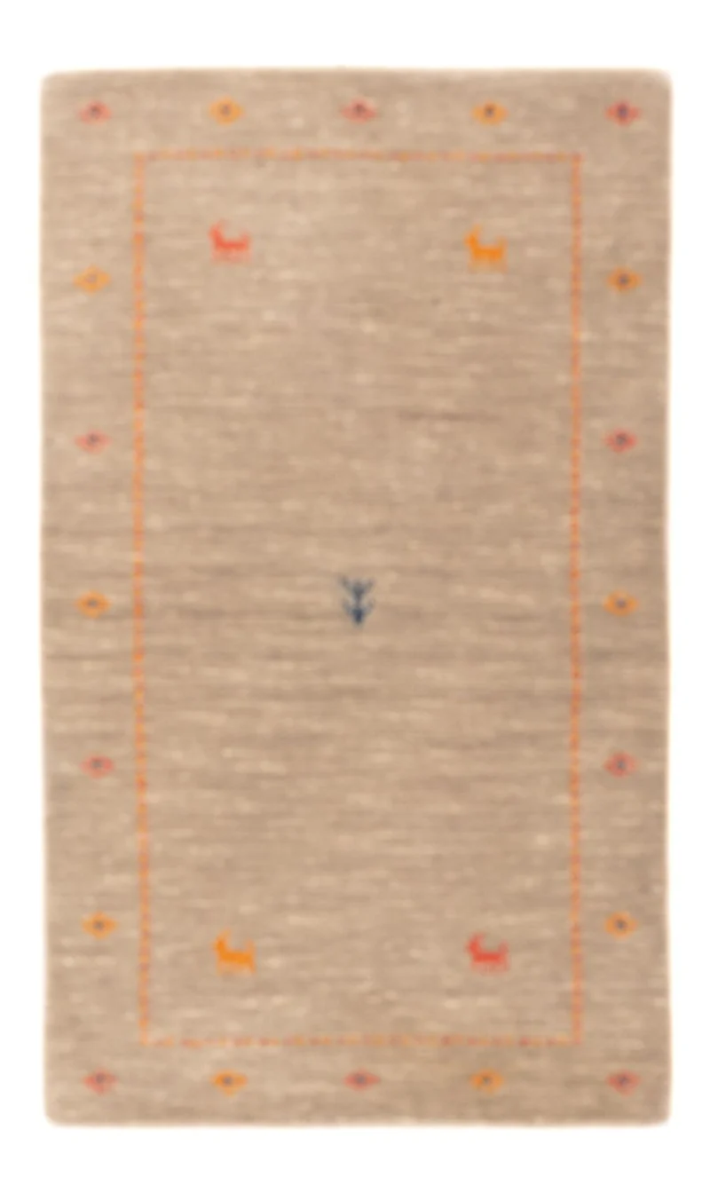 Loribaft Loom Teppich 62x103cm - Wollteppich - caramel