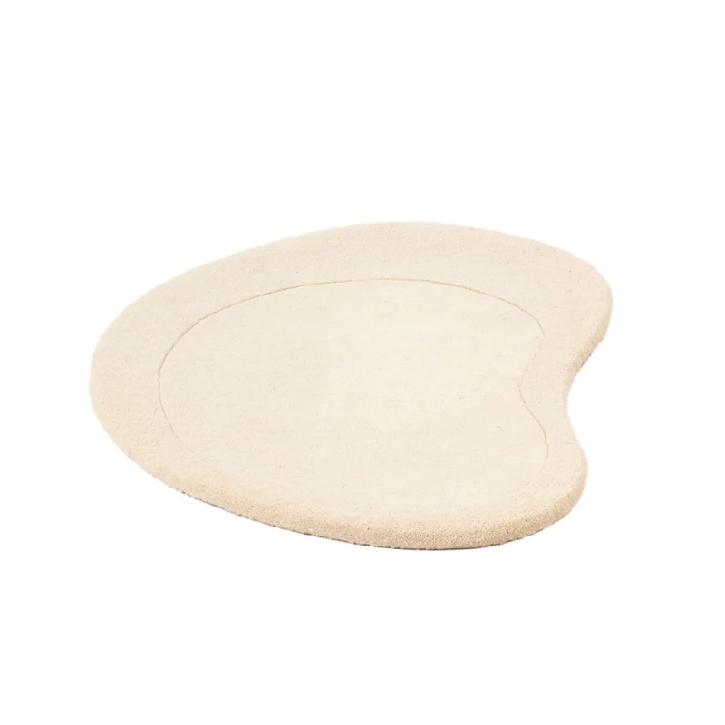 Wollteppich - 58 x 92 cm - beige