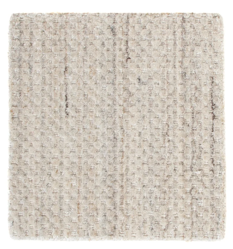 Wollteppich 31x31cm - hellgrau