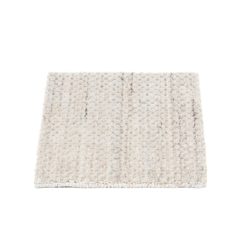 Wollteppich 31x31cm - hellgrau