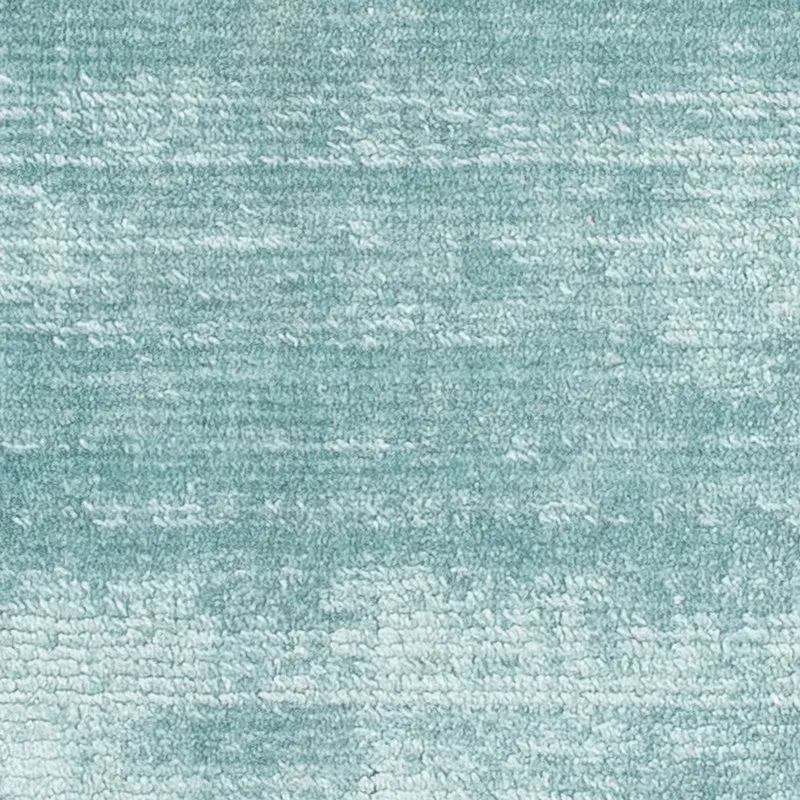 Viskose Teppich 30x30cm - hellblau