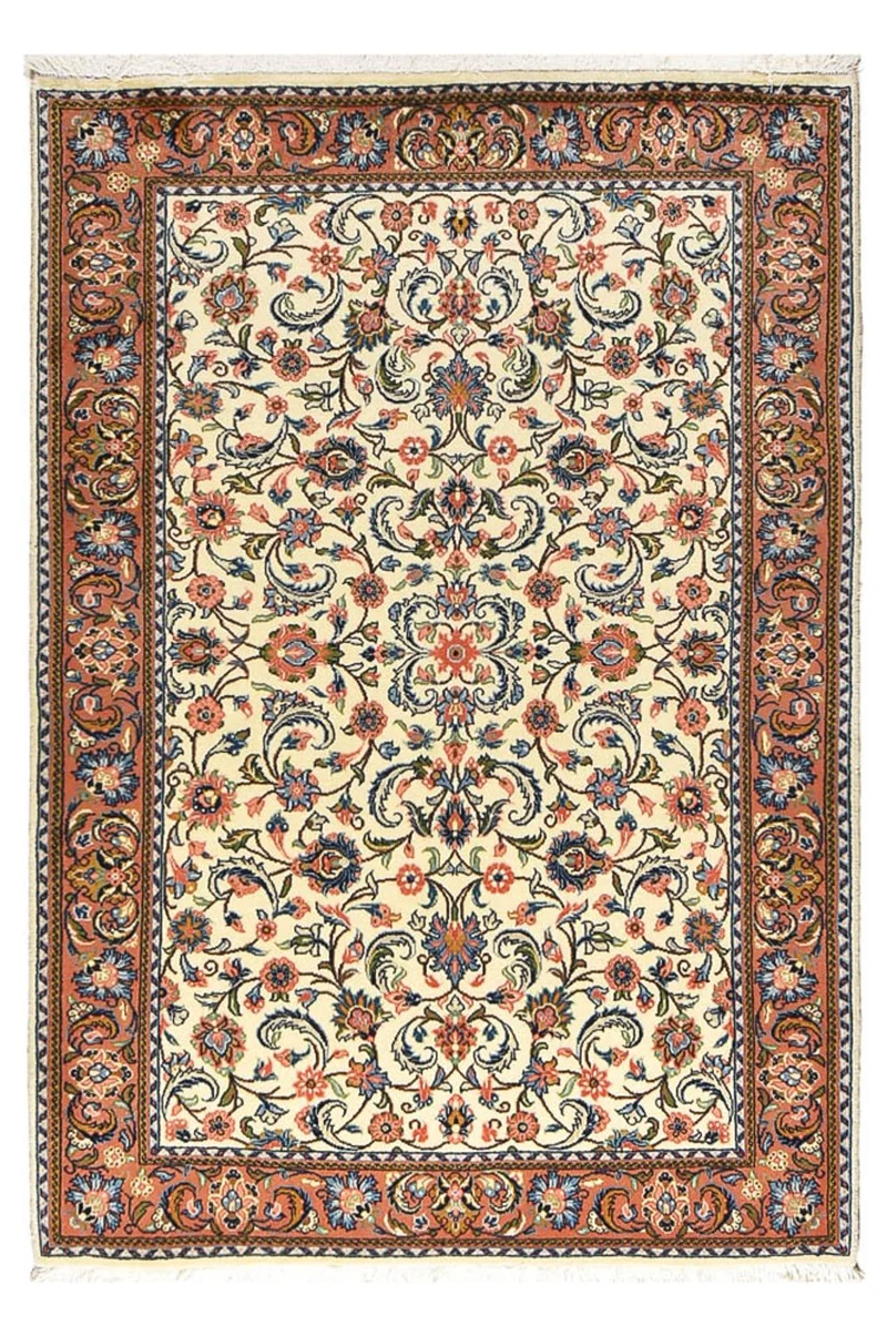 Hamadan Teppich 132x195cm - Perserteppich - mehrfarbig