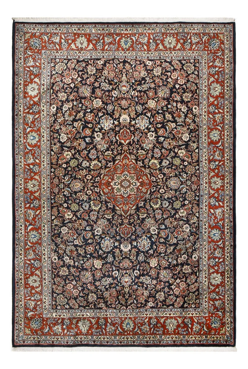 Golpayegan Teppich 207x305cm - Perserteppich - dunkelblau