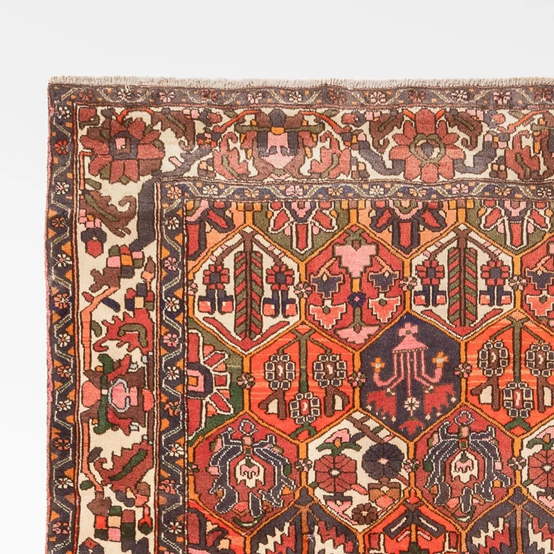 Bachtiar Teppich 210x310cm - Perserteppich - terrakotta