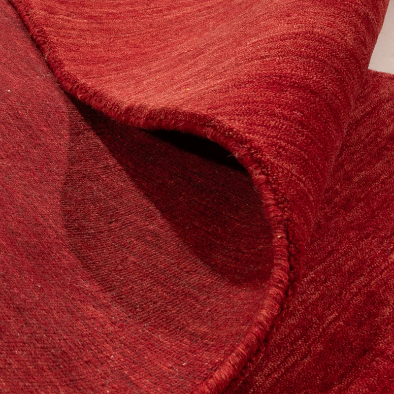 Loribaft Loom Teppich 80x200cm - Wollteppich - rot