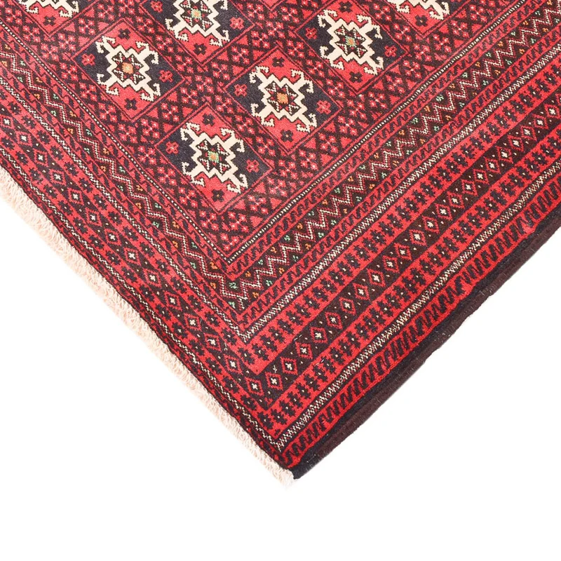 Belutsch Teppich 100x140cm - Orientteppich - rot