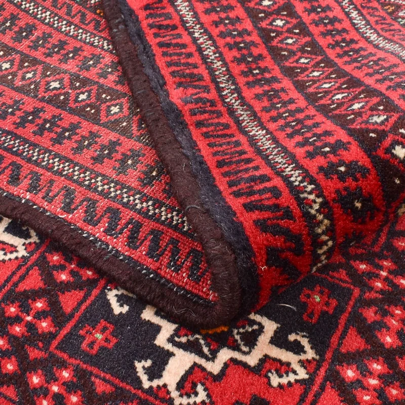 Belutsch Teppich 100x140cm - Orientteppich - rot