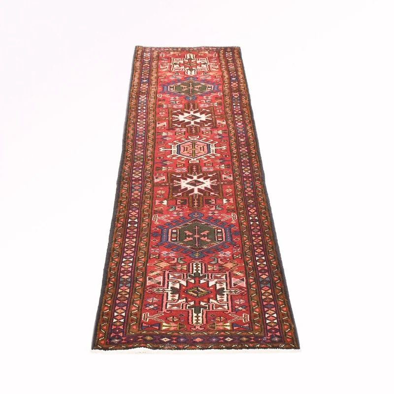 Qaraja Teppich 65x265cm - Perserteppich - hellrot