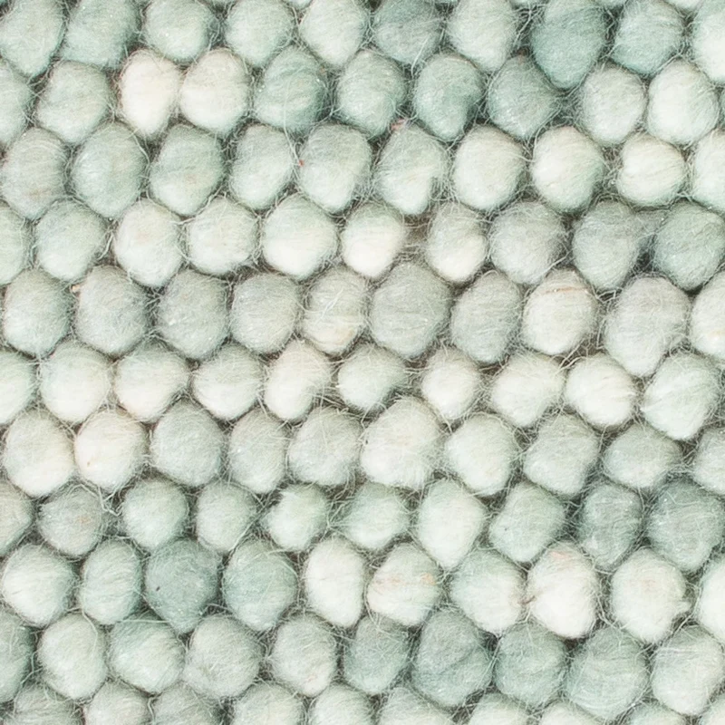 Wollteppich 30x30cm - hellgrün