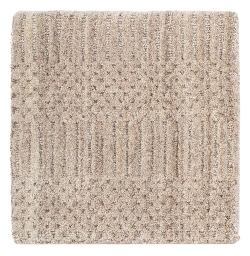 Wollteppich 30x30cm - braun