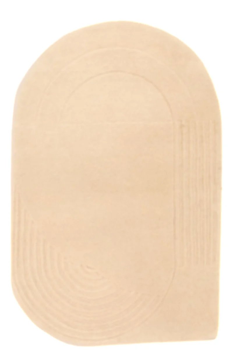 Wollteppich 60x92cm - beige