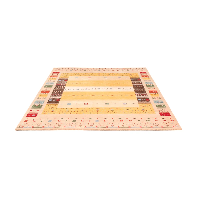 Loribaft Loom Teppich 170x240cm - Wollteppich - gold